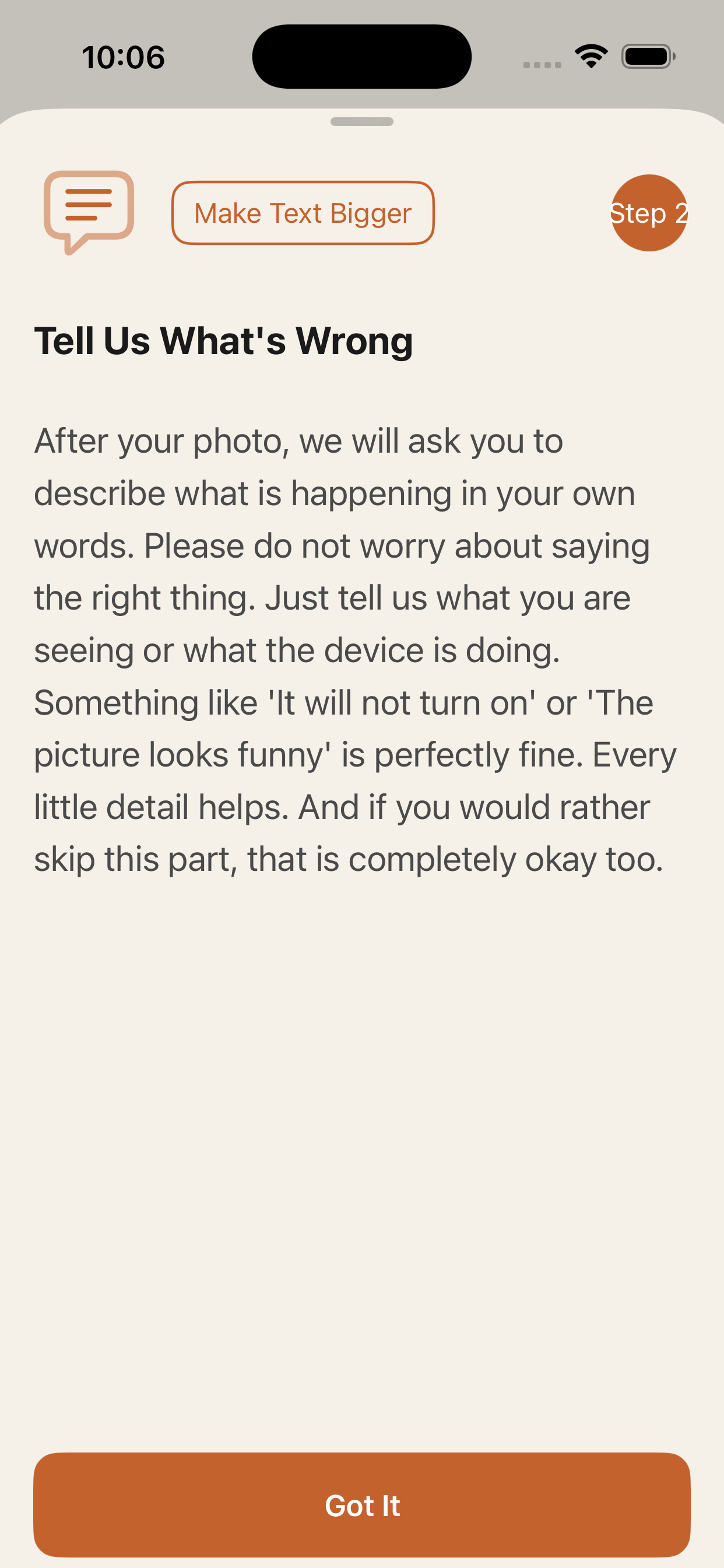 Fixamajig — take a photo of your device